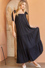 Load image into Gallery viewer, Tie Shoulder Maxi Dress