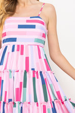 Load image into Gallery viewer, Pink Multi Colored Midi Dress