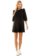 Load image into Gallery viewer, Black T-shirt Dress