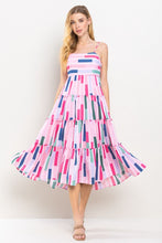 Load image into Gallery viewer, Pink Multi Colored Midi Dress