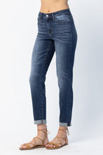Load image into Gallery viewer, Dark Cuffed Slim Jean
