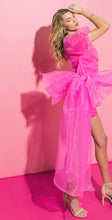 Load image into Gallery viewer, Hot Pink Organza Mini Dress