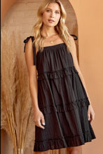 Load image into Gallery viewer, Ruffle Tiered Tie Shoulder Dress