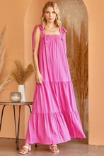 Load image into Gallery viewer, Tie Shoulder Maxi Dress