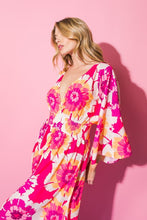 Load image into Gallery viewer, Fuchsia Printed Maxi