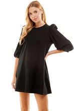 Load image into Gallery viewer, Black T-shirt Dress