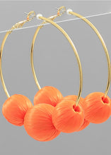 Load image into Gallery viewer, Ball &amp; Hoop Earring