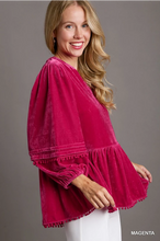 Load image into Gallery viewer, Velvet Blouse