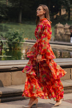 Load image into Gallery viewer, Printed Layered Maxi Dress