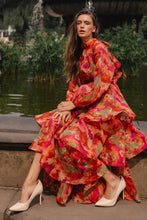 Load image into Gallery viewer, Printed Layered Maxi Dress