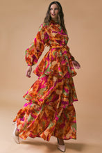 Load image into Gallery viewer, Printed Layered Maxi Dress