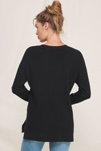 Load image into Gallery viewer, Waffle V-Neck Sweater