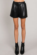 Load image into Gallery viewer, Pleather High Waist Shorts