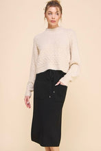 Load image into Gallery viewer, Ribbed Midi Sweater Skirt