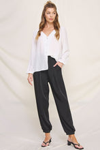 Load image into Gallery viewer, Pleated Pull On Jogger Pant