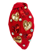 Load image into Gallery viewer, Sequin Heart Headband