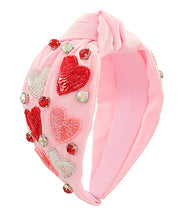 Load image into Gallery viewer, Sequin Heart Headband