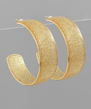 Load image into Gallery viewer, Glitter Resin Open Hoop Earrings