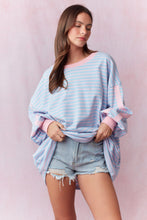 Load image into Gallery viewer, Oversized Twill Tape Detailed Top
