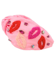 Load image into Gallery viewer, Beaded Lips Headband