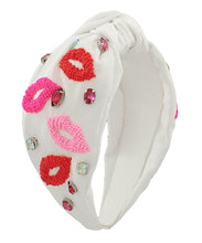 Load image into Gallery viewer, Beaded Lips Headband