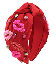Load image into Gallery viewer, Beaded Lips Headband