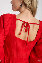 Load image into Gallery viewer, Swiss Dot Red Dress