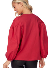 Load image into Gallery viewer, Dillon Poplin Sleeve Top