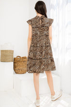 Load image into Gallery viewer, Tiered Leopard Print Dress
