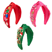 Load image into Gallery viewer, Holiday Beaded Headband