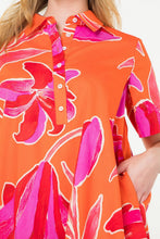 Load image into Gallery viewer, Short Sleeve Flower Print Dress