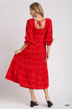 Load image into Gallery viewer, Swiss Dot Red Dress