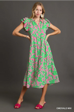 Load image into Gallery viewer, Two Toned Collared Midi Dress