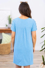 Load image into Gallery viewer, Ribbed Space Dye Lattice Sleeve Dress