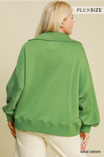 Load image into Gallery viewer, Luxeknit Collared Neck Plus Top