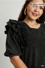 Load image into Gallery viewer, Ruffle Sleeve Plus Dress