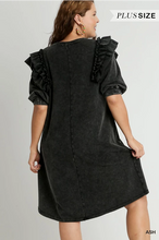 Load image into Gallery viewer, Ruffle Sleeve Plus Dress