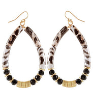 Load image into Gallery viewer, Animal Print Teardrop Earrings
