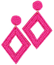 Load image into Gallery viewer, Beaded Diamond Earrings