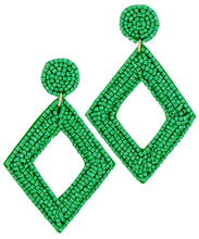 Load image into Gallery viewer, Beaded Diamond Earrings