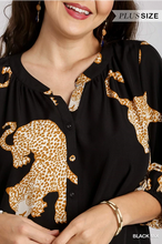 Load image into Gallery viewer, Leopard Black Mix Plus Dress