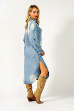 Load image into Gallery viewer, Long Sleeve Denim Dress