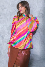 Load image into Gallery viewer, Fuchsia Yellow Mix Top