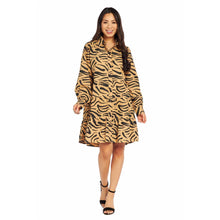 Load image into Gallery viewer, Zebra Print Tiered Dress