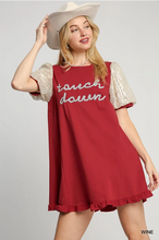 Load image into Gallery viewer, "Touch Down" Sequin Sleeve Dress
