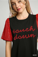 Load image into Gallery viewer, "Touch Down" Sequin Sleeve Dress