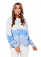 Load image into Gallery viewer, Blue Tie Dye Sweatshirt