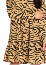 Load image into Gallery viewer, Zebra Print Tiered Dress