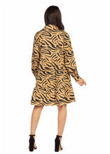 Load image into Gallery viewer, Zebra Print Tiered Dress