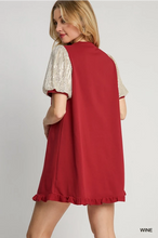Load image into Gallery viewer, "Touch Down" Sequin Sleeve Dress